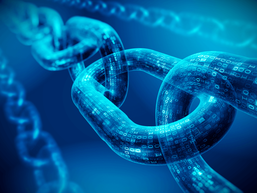 Blockchain Blue Picture