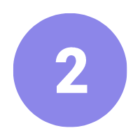 Number 2 Purple Circle